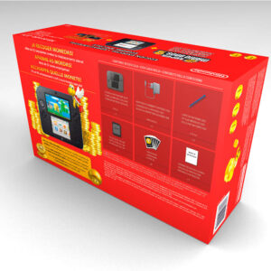 2DS Super Mario Bros Black and Blue Console Box, 2DS Mario Black and Blue box only
