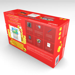 2DS Super Mario Bros White and Red Console Box, 2DS Mario White and Red box only