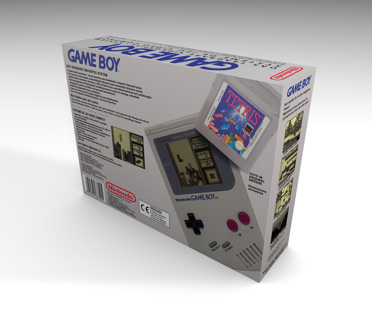 Game Boy Tetris Pack Console Box DE/FR, Game Boy Tetris Pack box only