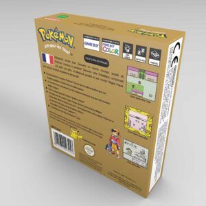 Game Boy Color Pokemon Gold Console Box FR, Game Boy Color Pokemon Gold box only