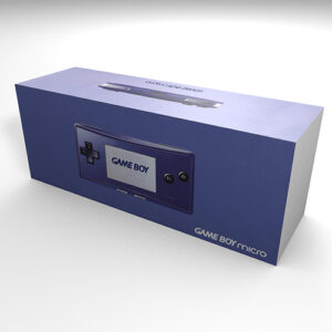 Game Boy Micro Blue Console Box, Game Boy Micro Blue box only