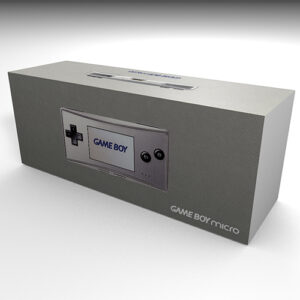 Game Boy Micro Gray Console Box, Game Boy Micro Gray box only