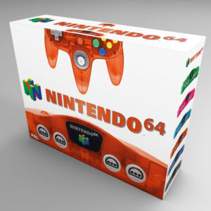 Nintendo 64 Fire Orange Console Box, N64 Fire Orange box only