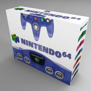 Nintendo 64 Midnight Blue Console Box, N64 Midnight Blue box only