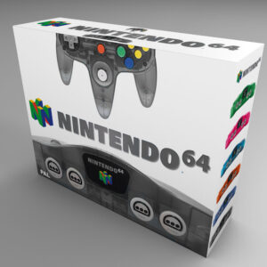 Nintendo 64 Smoke Black Console Box, N64 Smoke Black box only