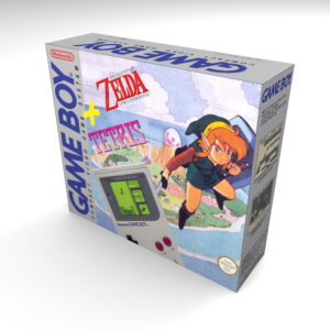 Game Boy Zelda Tetris Console Box, Game Boy Zelda Tetris box only
