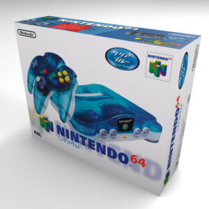 Nintendo 64 Clear Blue Console Box, N64 Clear Blue box only