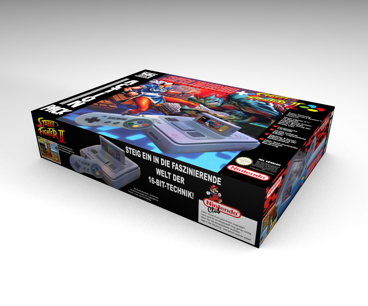 SNES Street Fighter 2 Console Box (Model 2), SNES Street Fighter box only