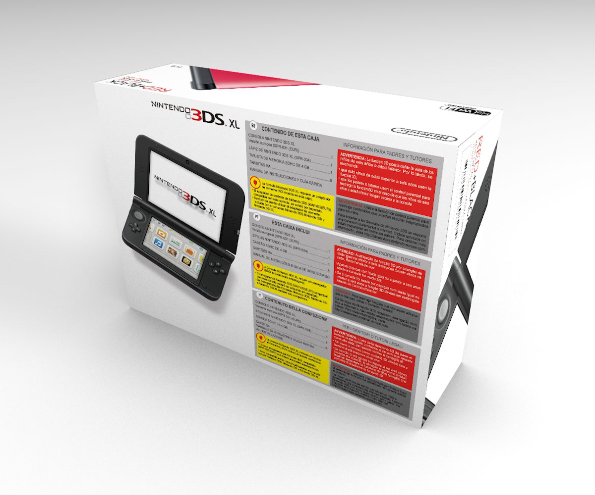 Nintendo 3DS XL Red Console Box, 3DS XL Red box only
