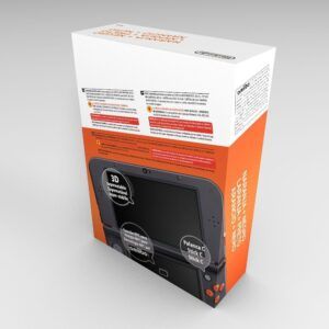 Nintendo New 3DS XL Orange and Black Console Box, New 3DS XL Orange and Black box only