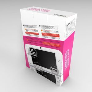 Nintendo New 3DS XL Pink and White Console Box, New 3DS XL Pink and White box only
