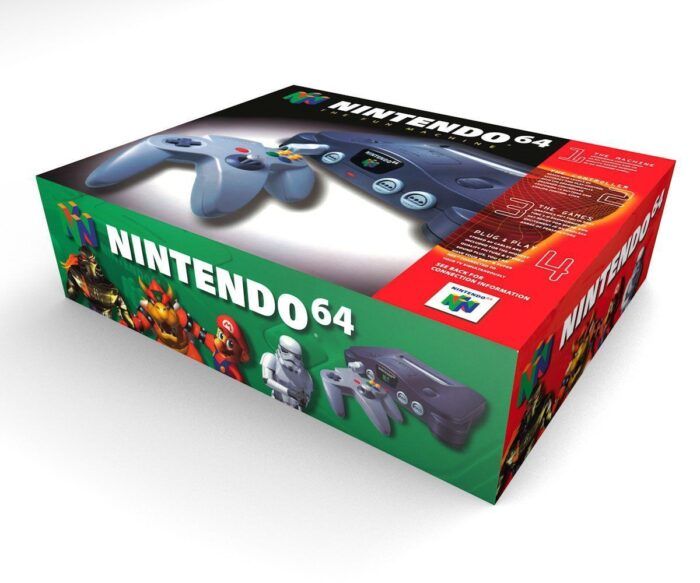 Nintendo 64 NTSC Console Box (empty box) faithful reproduction