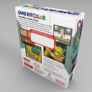 Game Boy Color Teal NTSC Console Box, Game Boy Color Teal box only