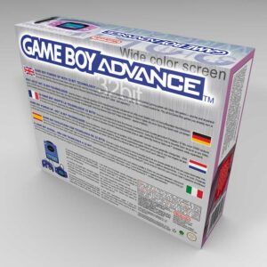 Game Boy Advance Transparent Pink Console Box, Game Boy Advance Transparent Pink box only