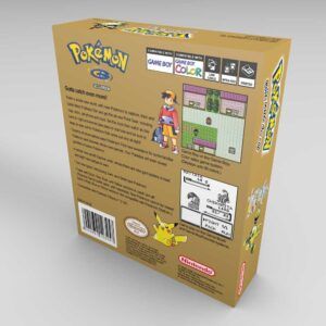 Game Boy Color Pokemon Gold Console Box NTSC, Game Boy Color Pokemon Gold box only