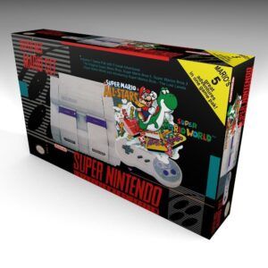 SNES NTSC Mario Set Console Box, SNES NTSC Mario box only