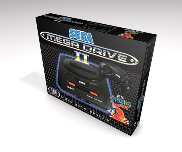 Sega Mega Drive 2 Sonic The Hedgehog 2 Console Box (1 control)
