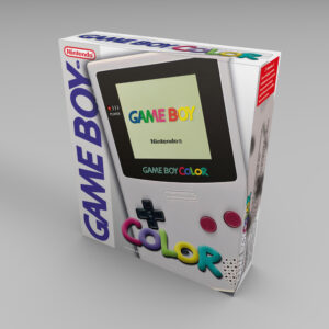 Game Boy Color Classic Gray Console Box, Game Boy Color Gray box only