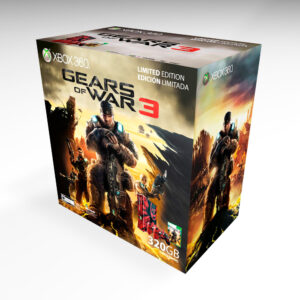 Xbox 360 S Gears of War 3 320GB Console Box, Xbox 360 S Gears of War 3 box only