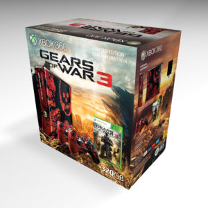 Xbox 360 S Gears of War 3 320GB Console Box, Xbox 360 S Gears of War 3 box only