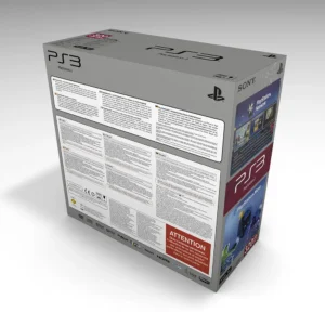 PlayStation 3 Slim 320GB Red replacement box reproduction packaging for collectors